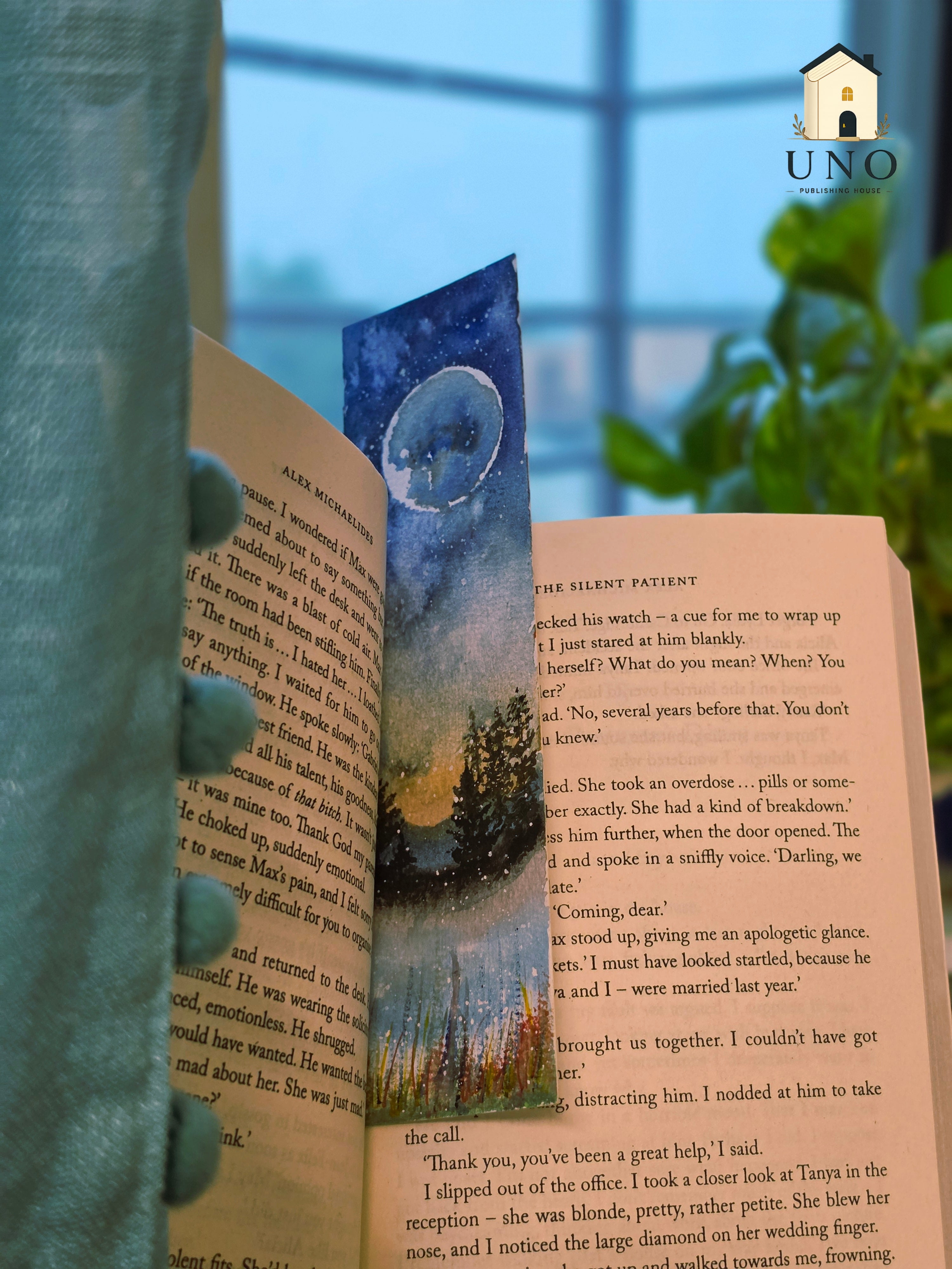 Handpainted Bookmark - Whispers of the night