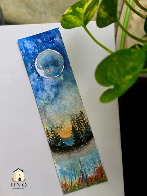 Handpainted Bookmark - Whispers of the night